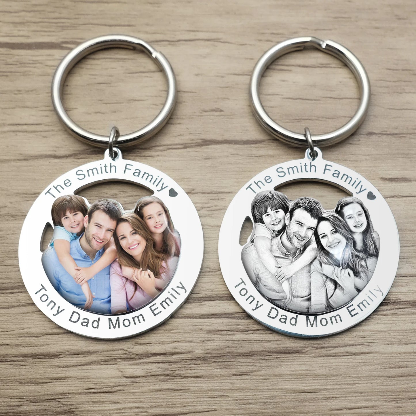 Engraved Photo Keyring | Thoughtful Gift for Loved Ones