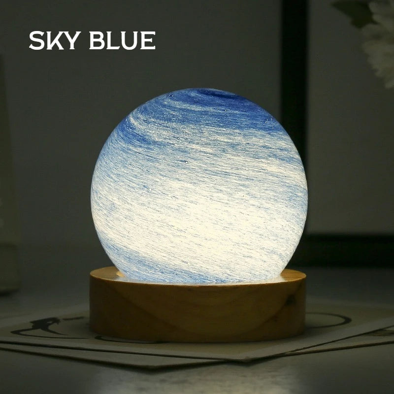 Unique 3D Moon Lamp with Wooden Stand – Ideal for Birthdays, Christmas, and Special Occasions