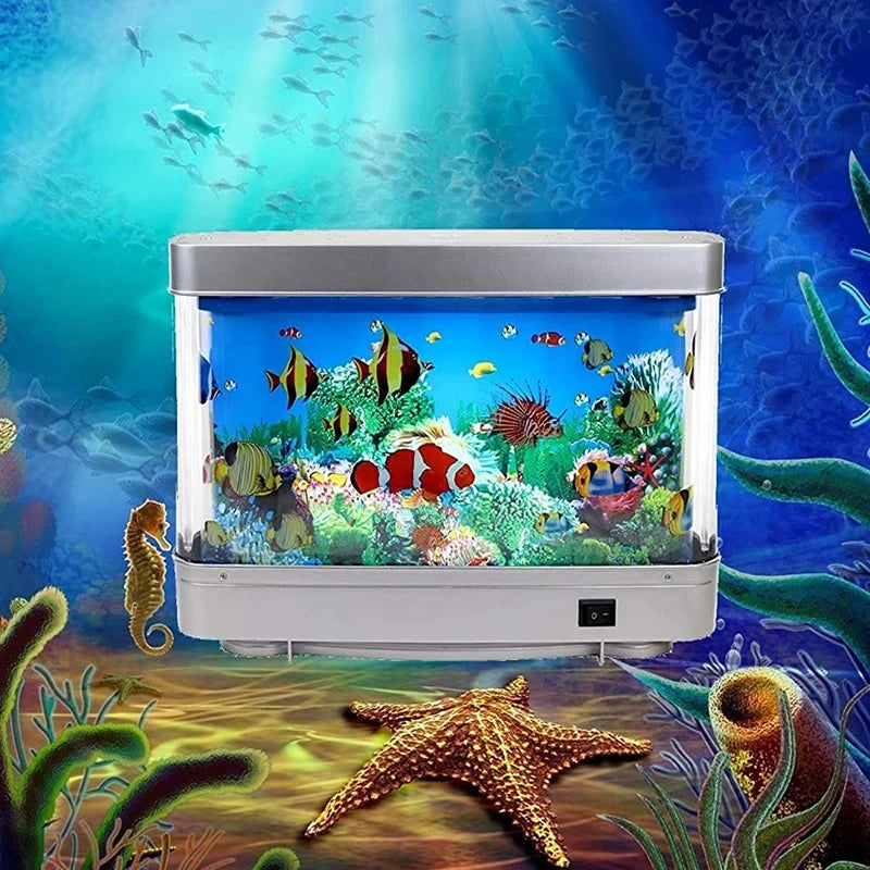 Artificial Tropical Fish Tank Night Light - Kids' Room Decor and Gift Idea