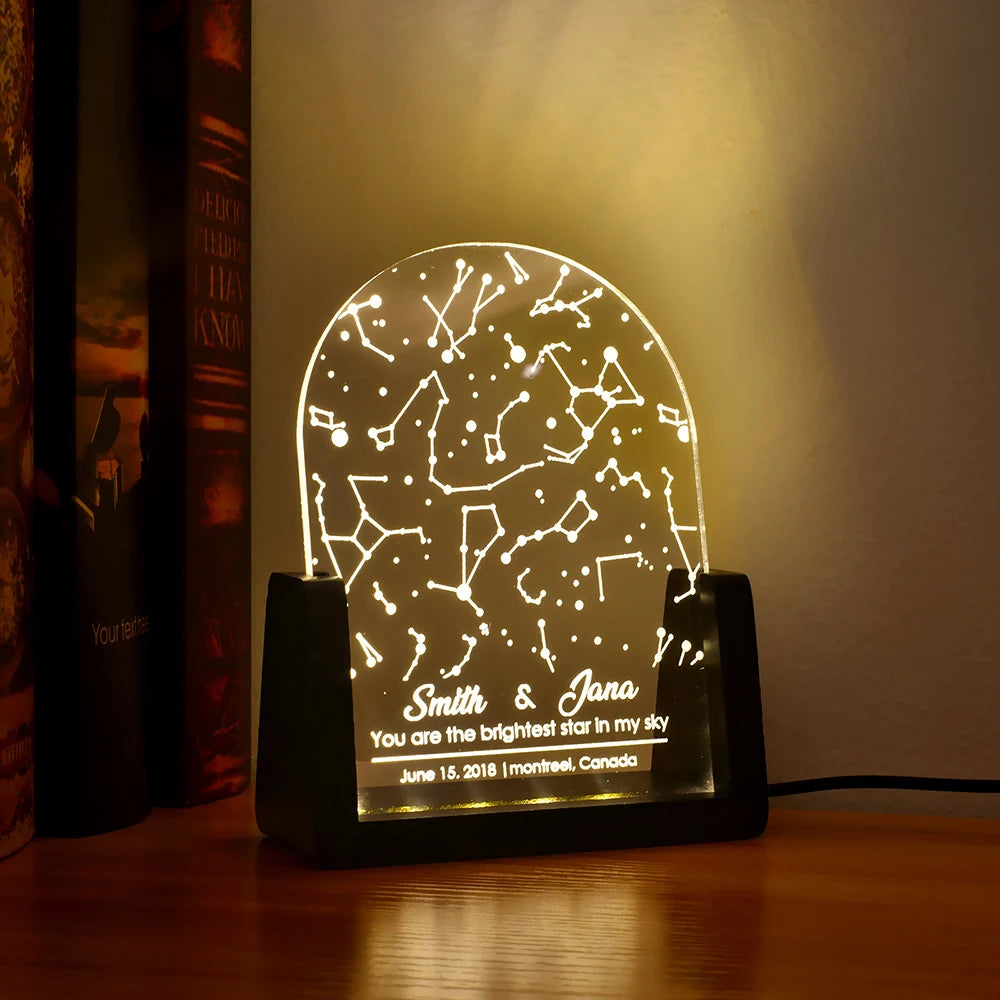 Personalized Custom Constellation Map Night Sky Lamp