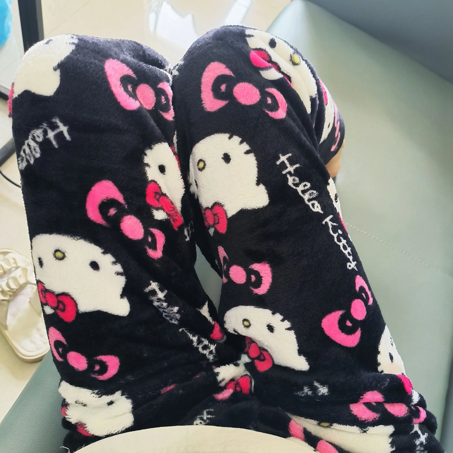 Hello Kitty Pajama Pants - Cozy Sanrio Fleece Trousers for Women