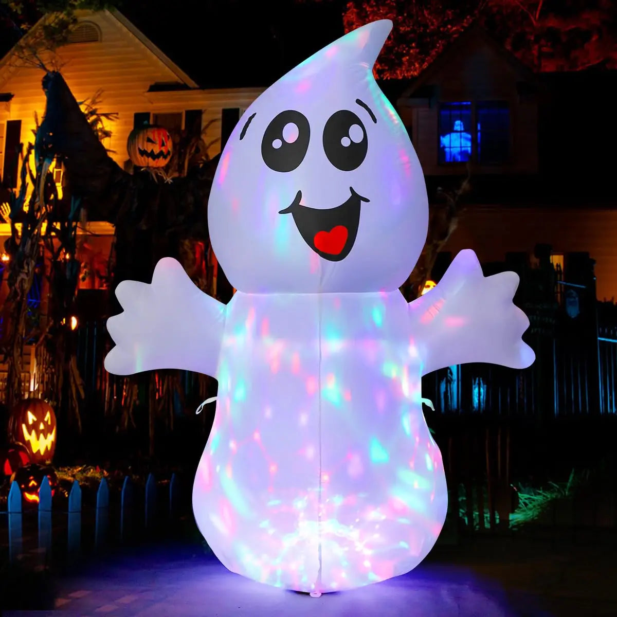 Halloween Blow Up Inflatables | Dead Tree Ghost Pumpkin Owl Grim Reaper for Yard Outdoor Decorations