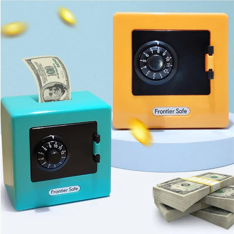 Kids Mini Bank Money Box – Password Protected ATM for Saving Cash & Coins