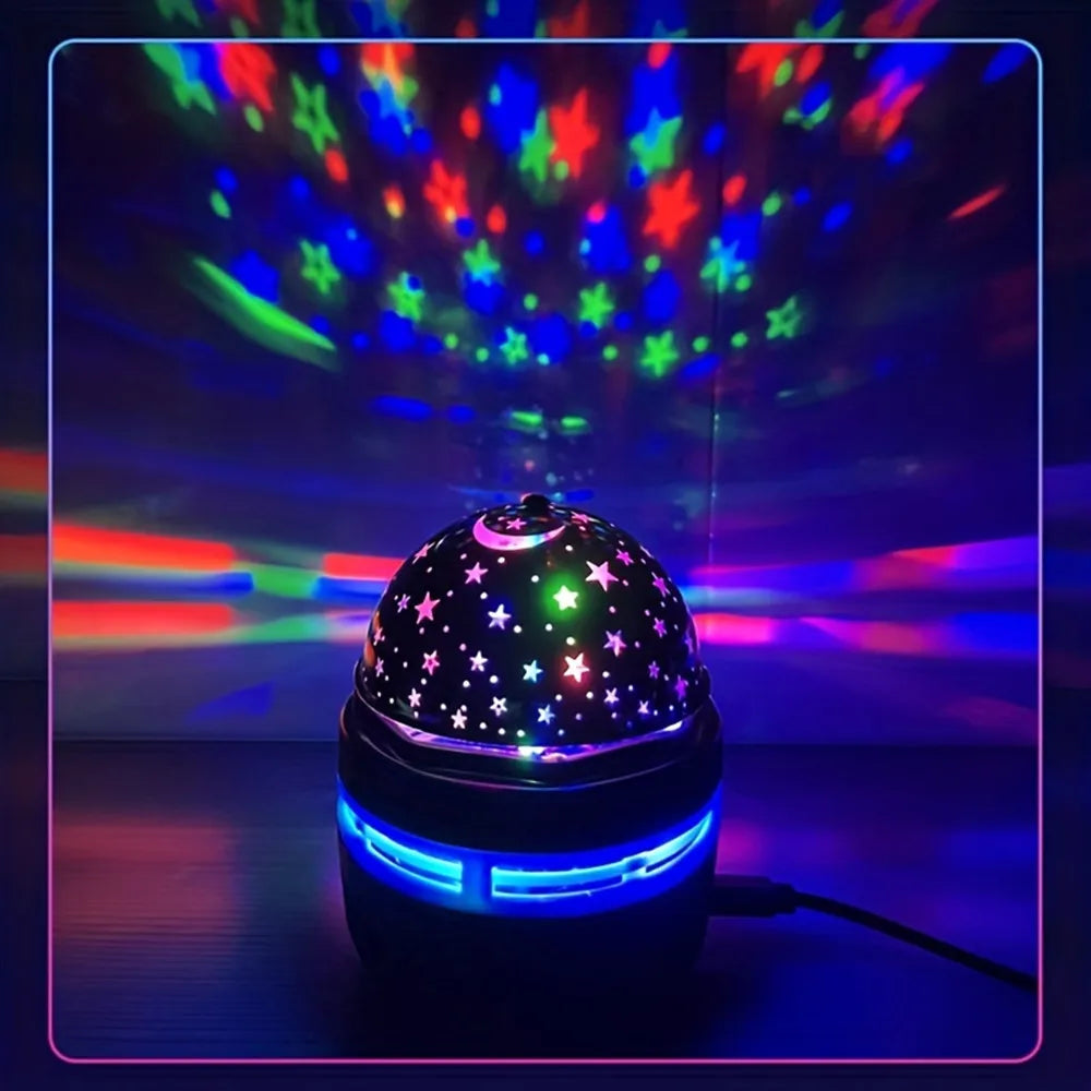 Mini Party Lamp USB LED Nightlights – Colorful Galaxy Projector for Home