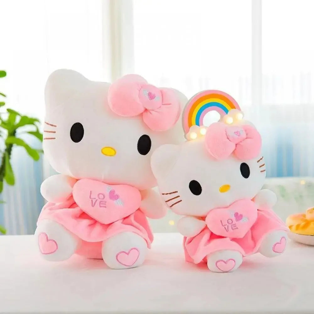 Cute Heart Hugging Hello Kitty Plush Doll | Ideal Gift for Kids