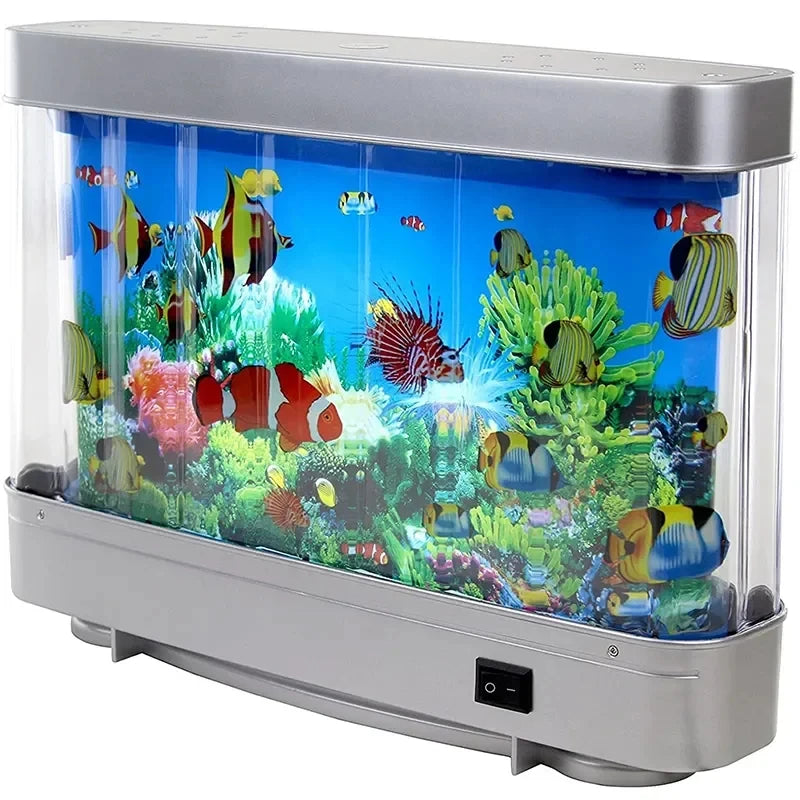 Artificial Tropical Fish Tank Night Light - Kids' Room Decor and Gift Idea