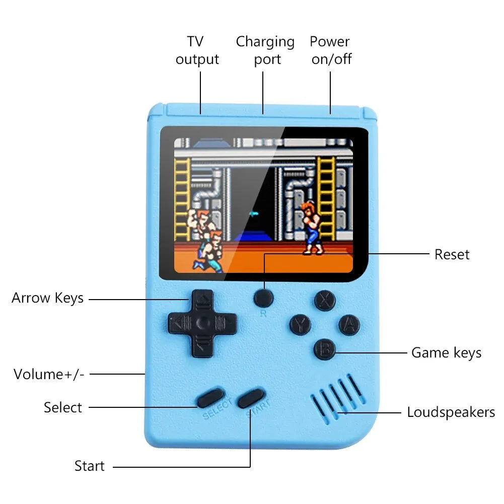 Portable LCD Retro Game Console – Perfect Christmas Gift!