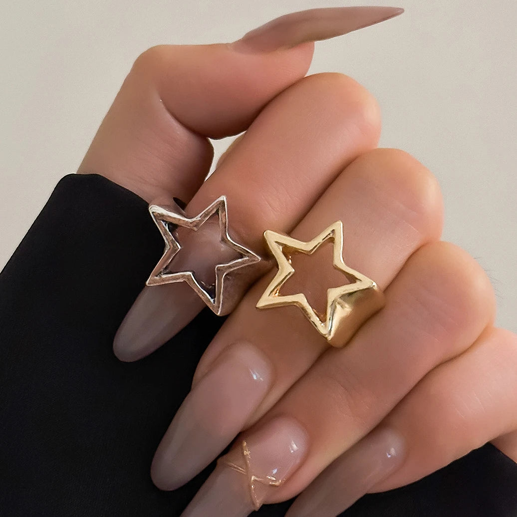 Fashion Statement Star Rings | Vintage Punk Jewelry | Perfect for Parties and Weddings