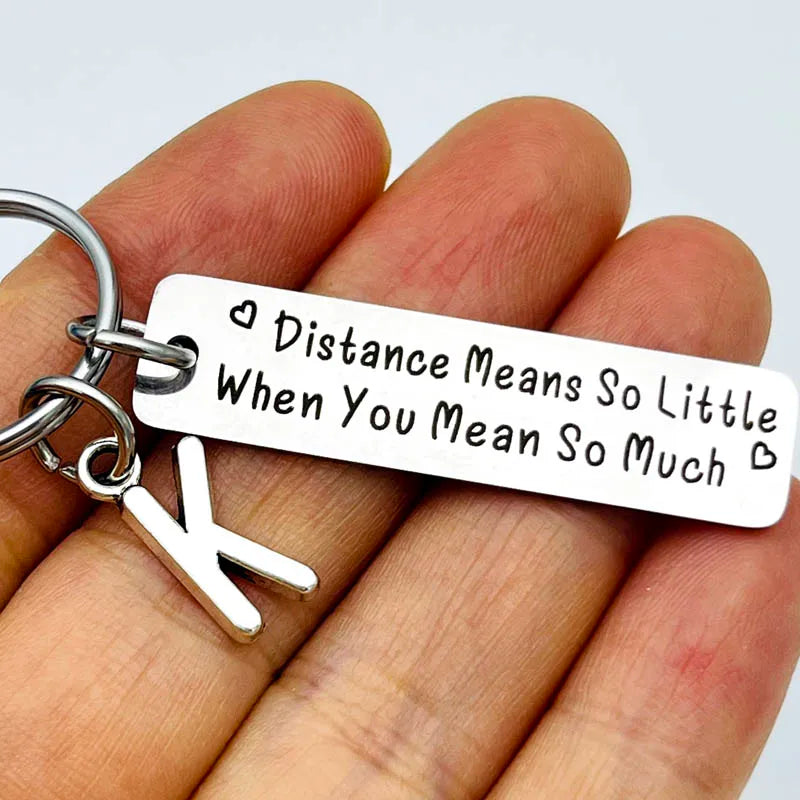 Personalized Couple Keychain | Unique Gift for Long Distance Love