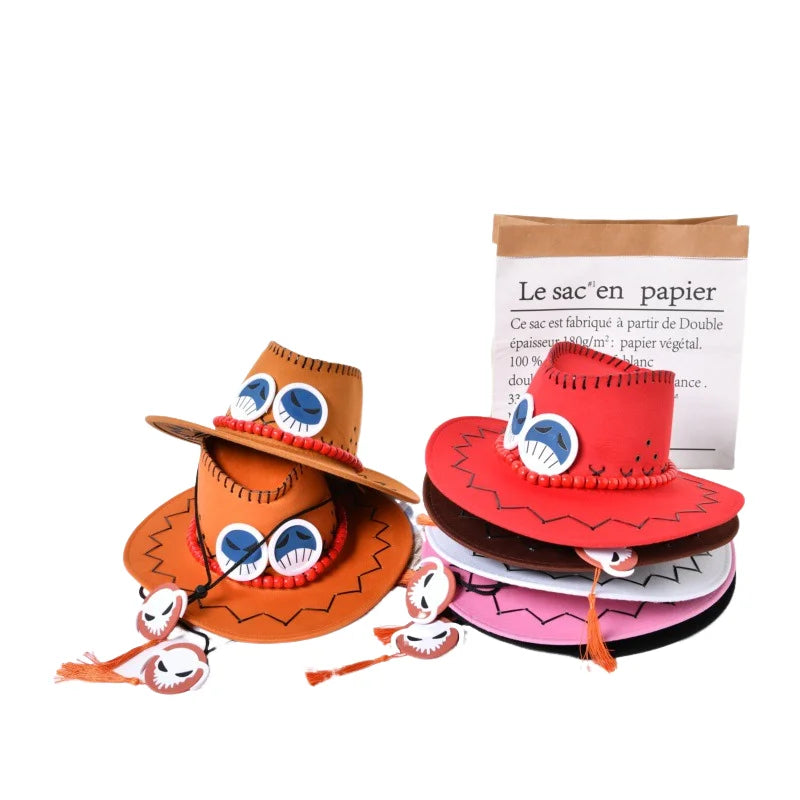 New Arrival Luffy Ace Cosplay Hat | Perfect for Halloween & Carnivals