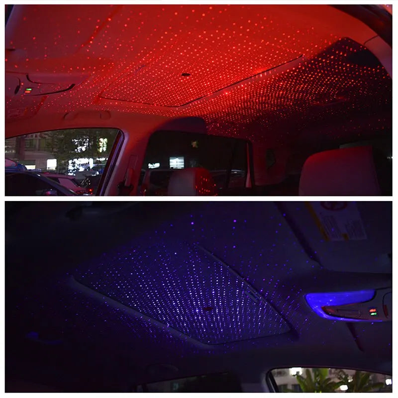 Atmospheric USB LED Star Projector – Perfect Car Accessory for Night Drives