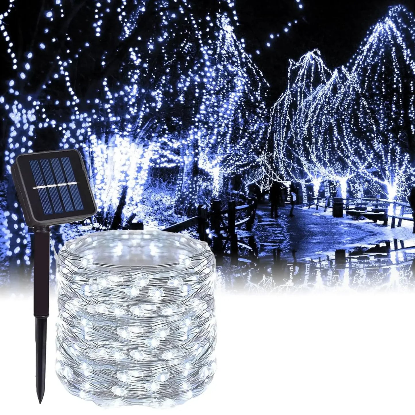 Outdoor LED Solar Fairy String Lights – Perfect for Garden & Holiday Decor