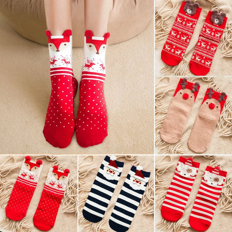 Xmas Cartoon Socks Ornaments - Perfect for Tree Decoration