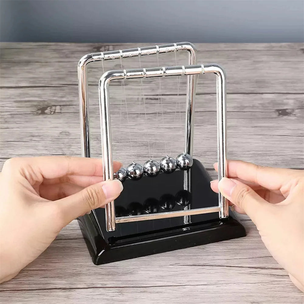 Stress Relief Newton’s Cradle - Steel Ball Pendulum Desktop Toy Gift