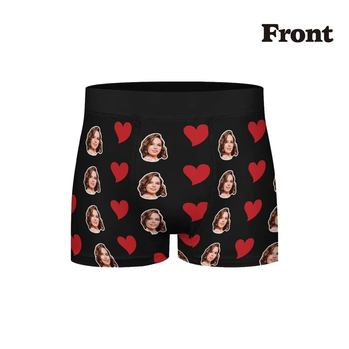 Personalized Men's Boxer Briefs – Custom Face Photo Underwear for Boyfriend