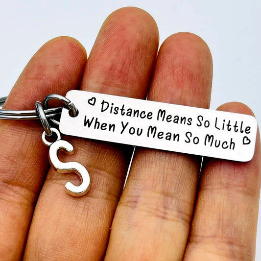 Personalized Couple Keychain | Unique Gift for Long Distance Love