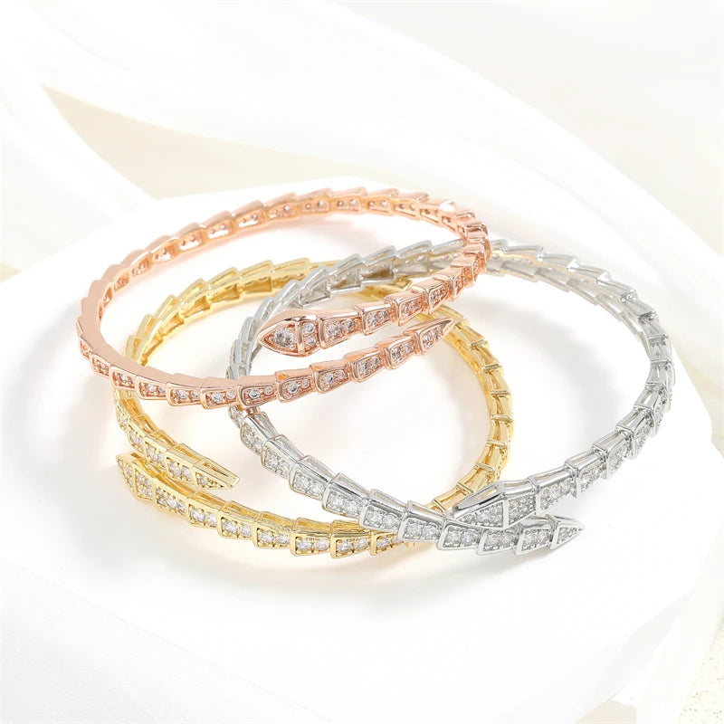 Fashionable Snake Bone Open Bracelet | Trendy Accessory for All Seasons