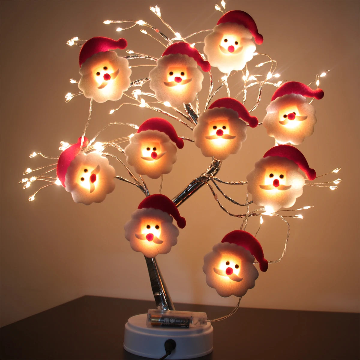 Merry Christmas Snowman LED Garland - Xmas Tree Ornament