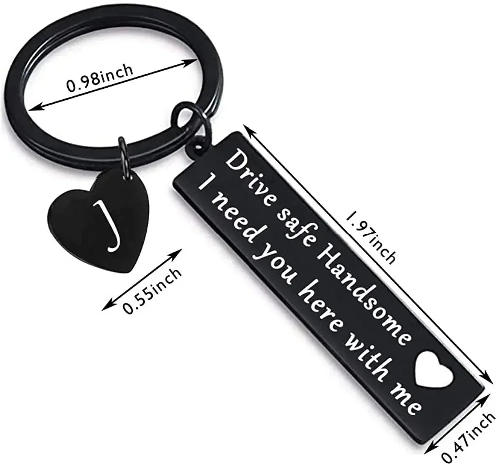 Drive Safe Keychain Gift | A Loving Reminder for Him