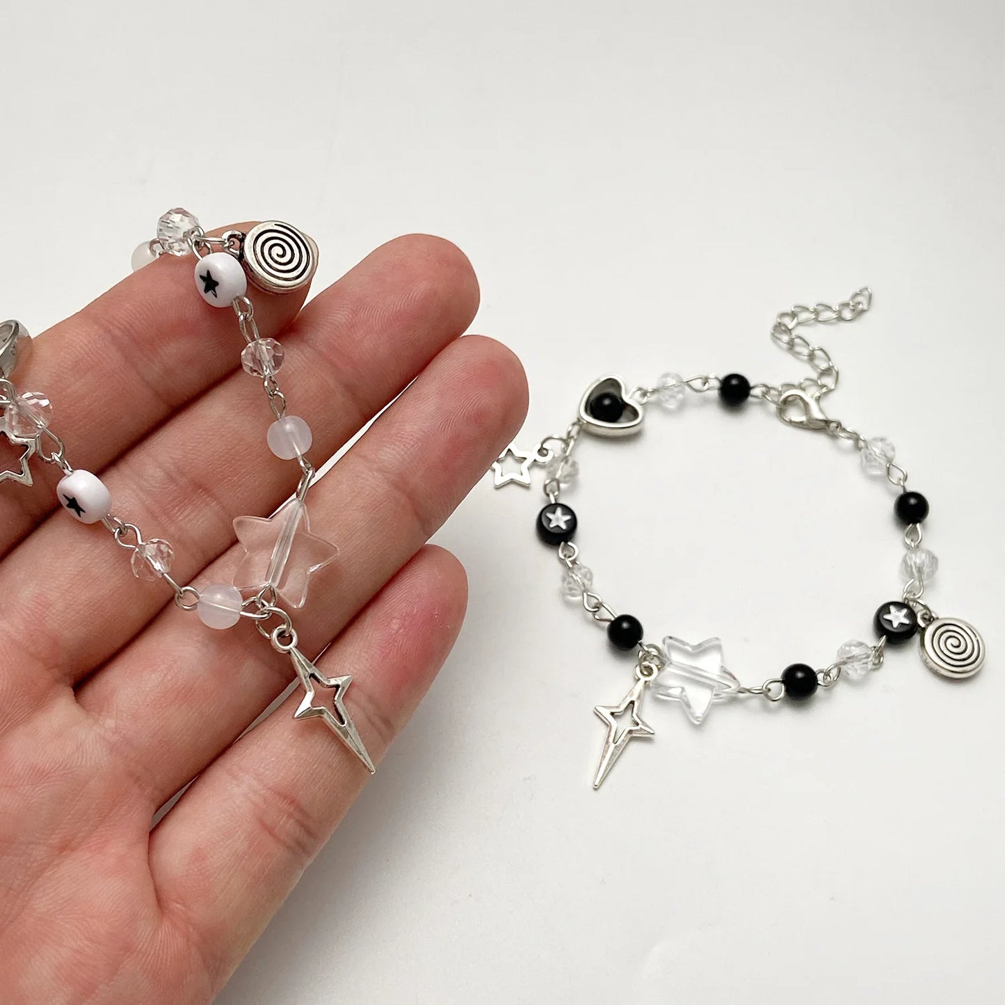 Love Heart Star Beaded Bracelets | Unique Gift for Him and Her