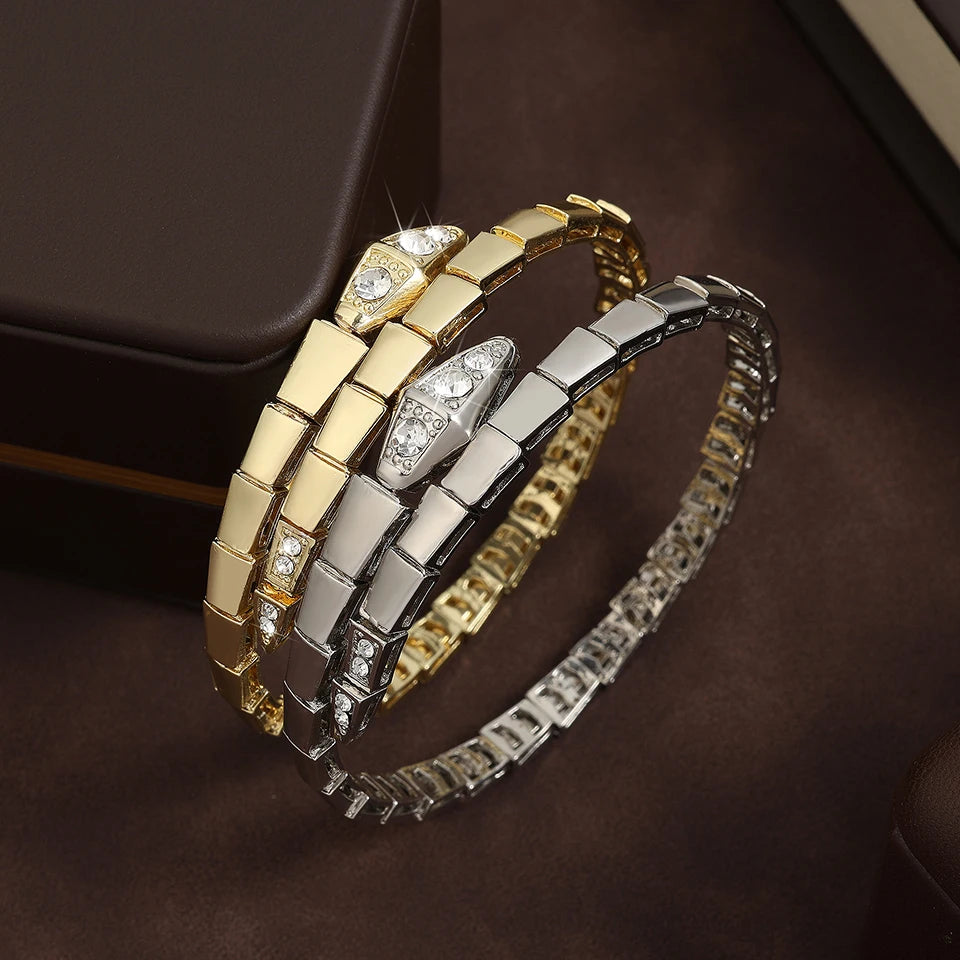 Fashionable Snake Bone Open Bracelet | Trendy Accessory for All Seasons