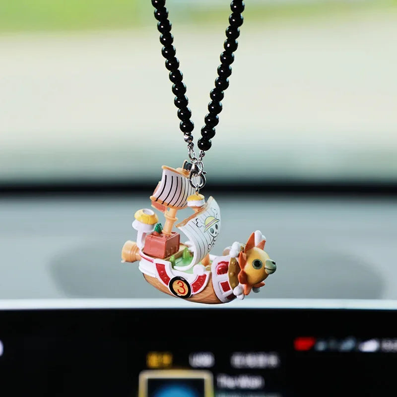 One Piece Car Pendant: Going Merry & Thousand Sunny Pirate Ship Model