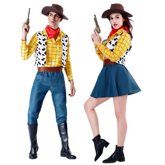 Sheriff Woody Toy Story Cosplay Costume for Adults - Full Set for Halloween and Parties