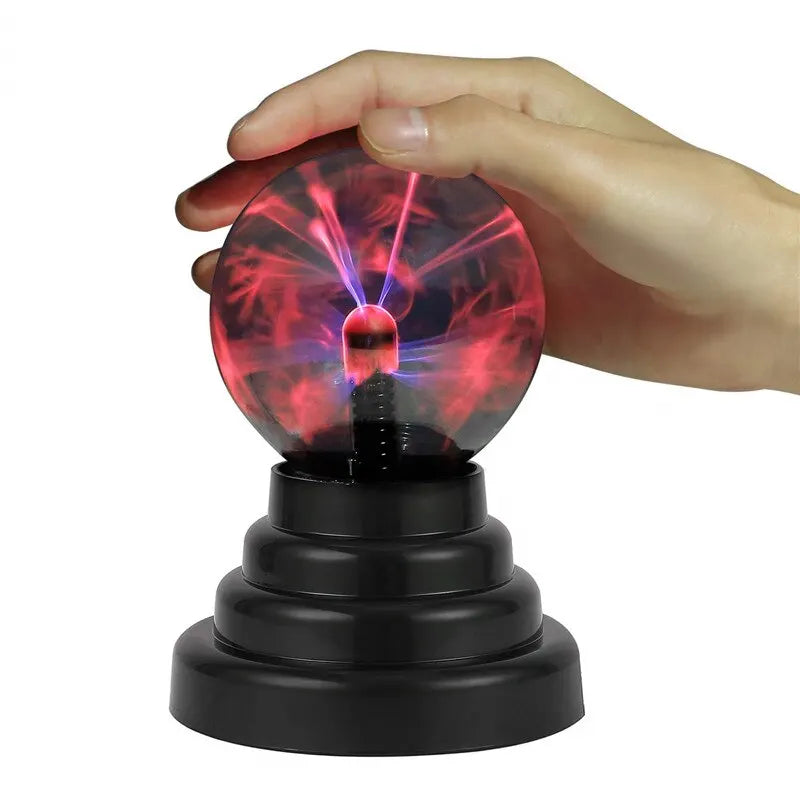 Colorful Plasma Ball Lamp - Engaging Touch Sensitive Night Light for Kids