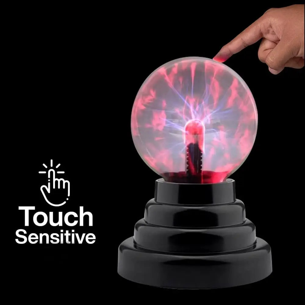 Colorful Plasma Ball Lamp - Engaging Touch Sensitive Night Light for Kids