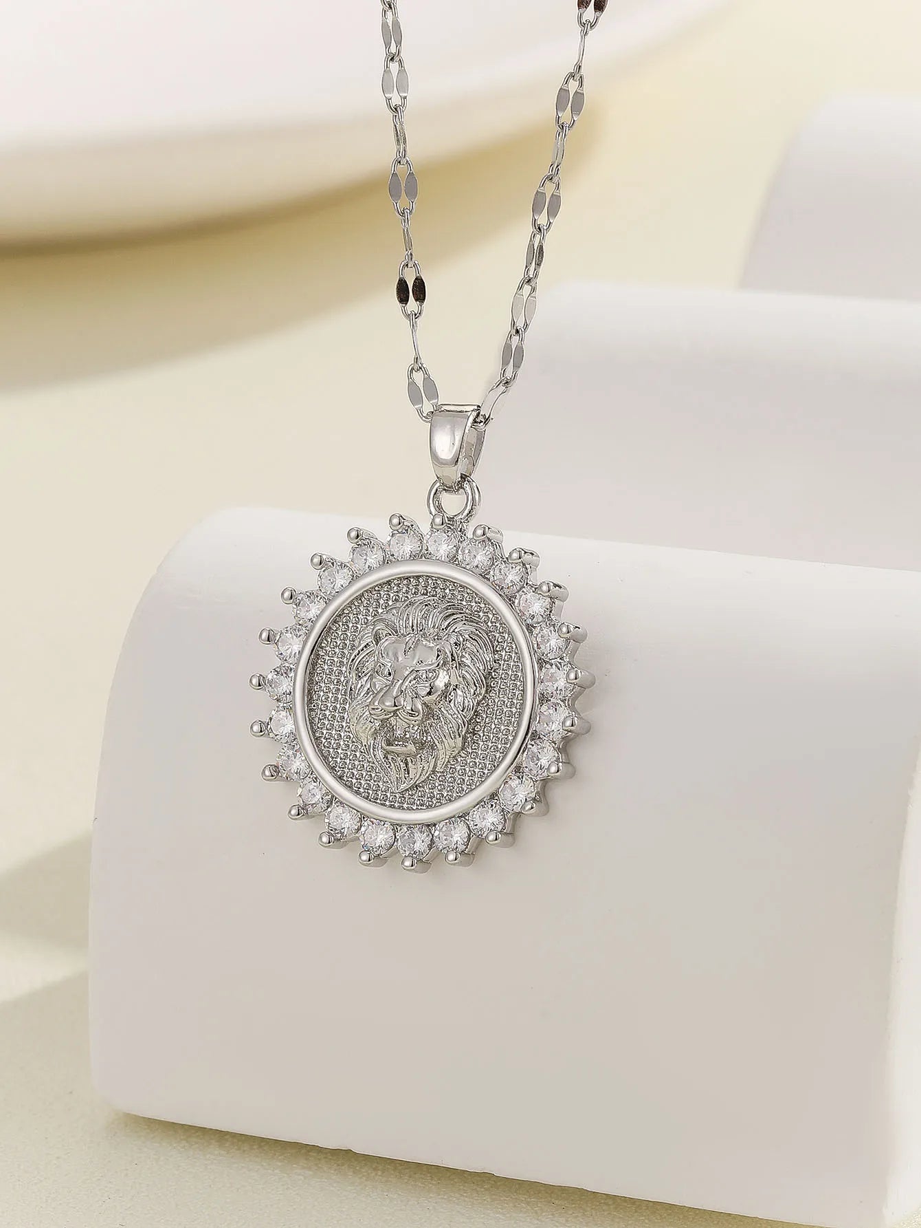 Personalized Zircon Santa Maria Series Necklace - Unique Religious Jewelry