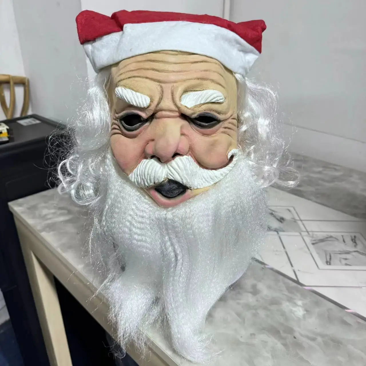 Realistic Santa Claus Mask - Perfect for Christmas Cosplay