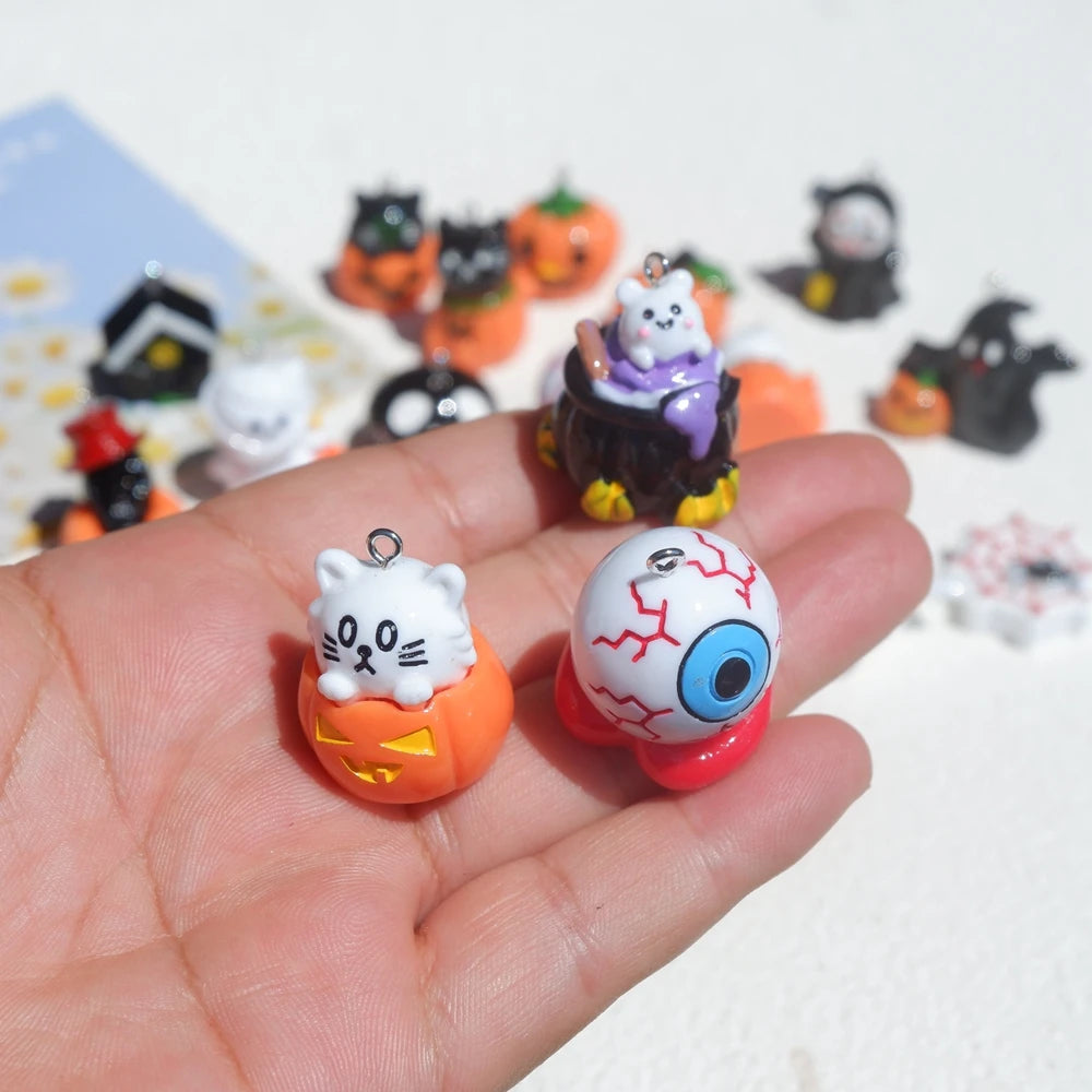 Halloween Charms Set - DIY Jewelry Making Accessories