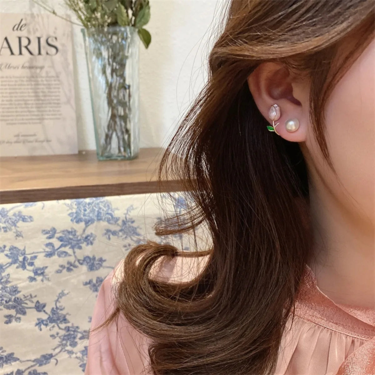 Tulip Flower Stud Earrings - Lightweight Summer Fashion Jewelry Gift