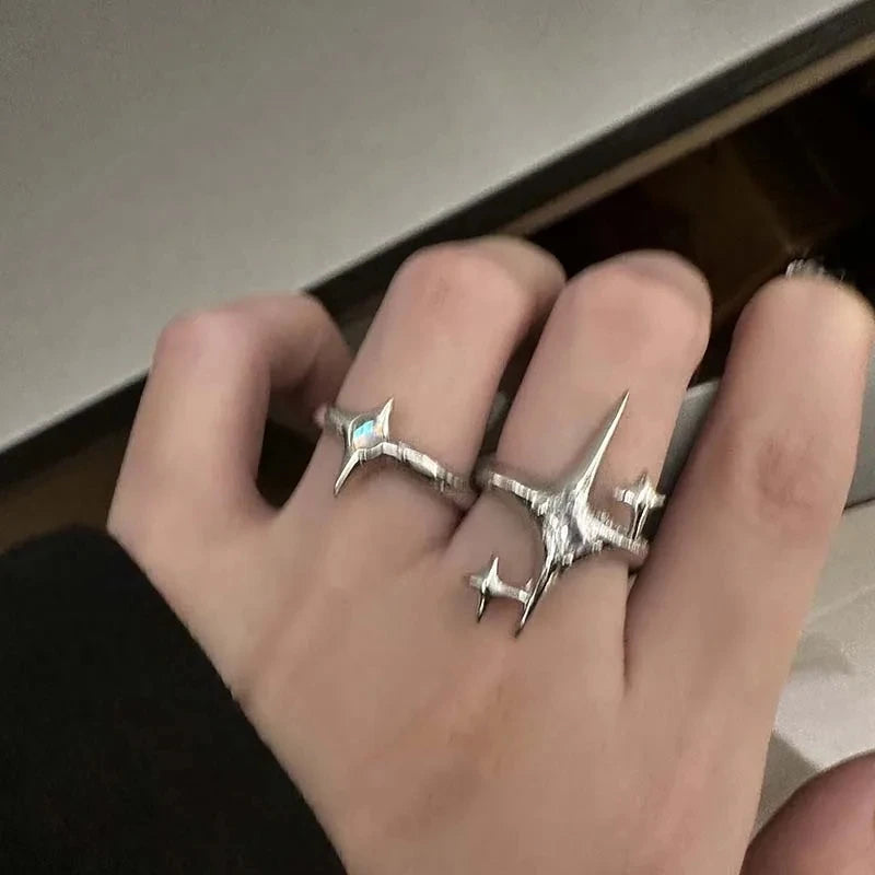 Vintage Irregular Cross Star Ring | Perfect Gift for Couples