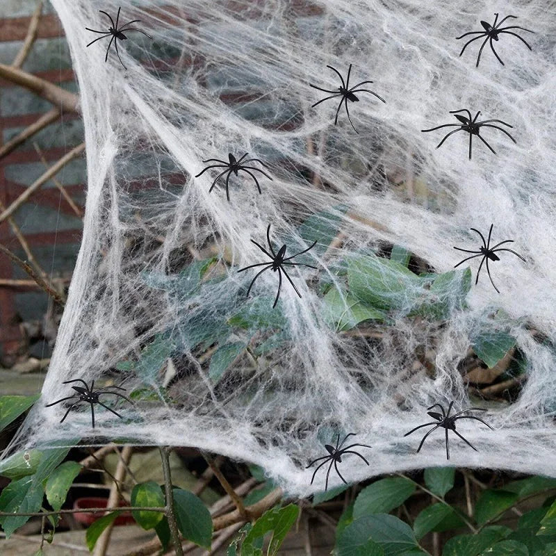 Haunted House Decorations - Spider Webs for Halloween Parties