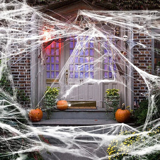 Haunted House Decorations - Spider Webs for Halloween Parties