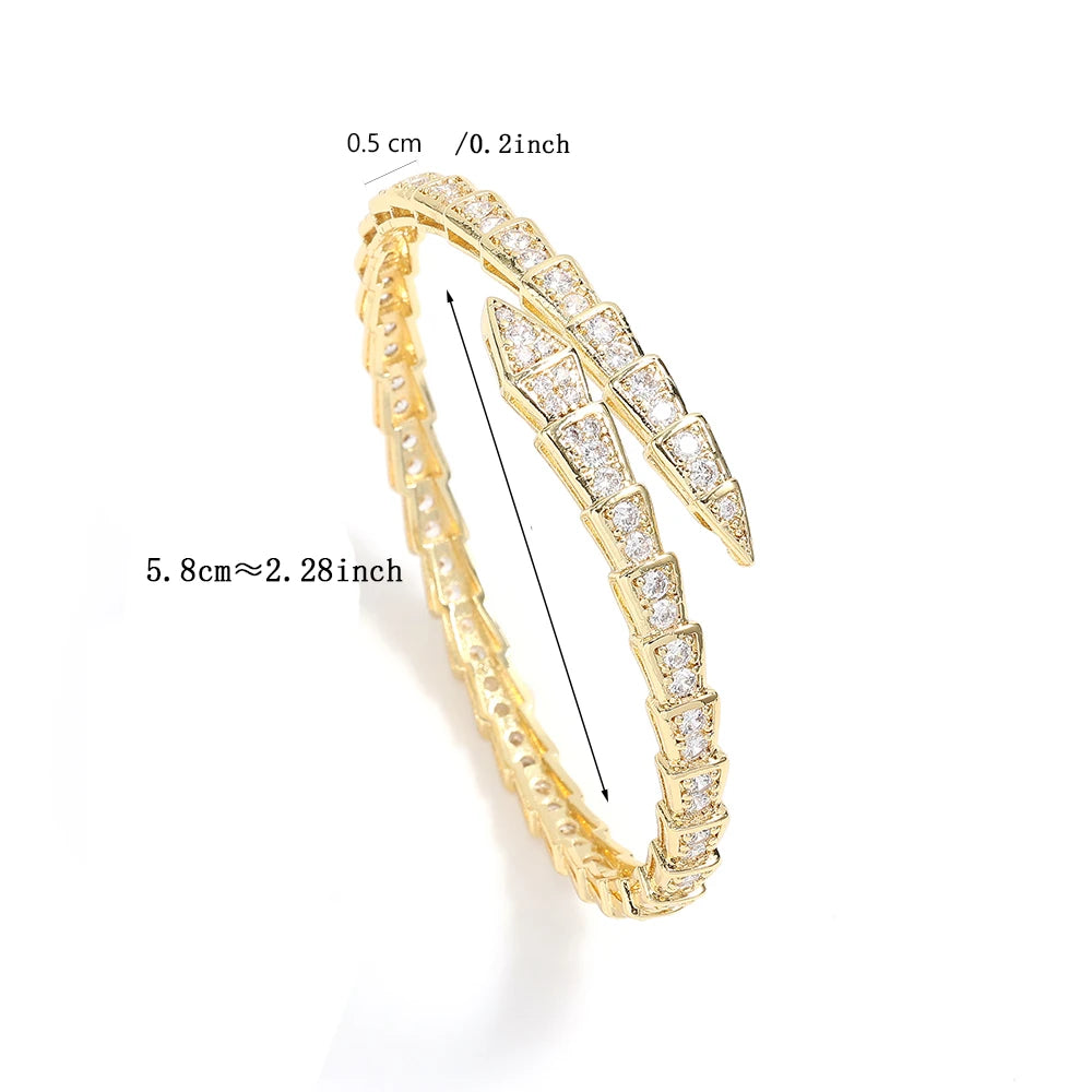 Fashionable Snake Bone Open Bracelet | Trendy Accessory for All Seasons