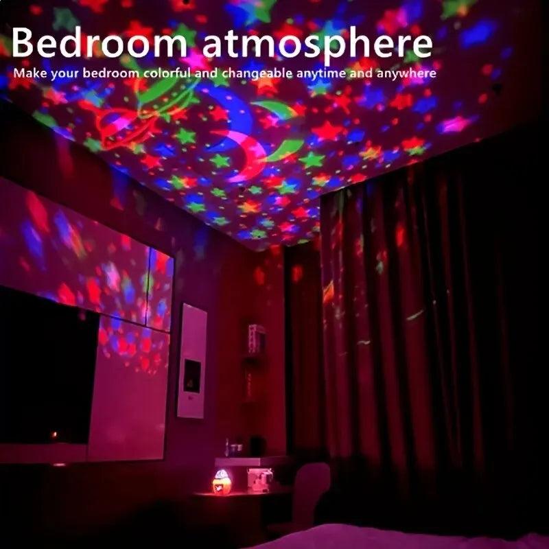 Mini Party Lamp USB LED Nightlights – Colorful Galaxy Projector for Home