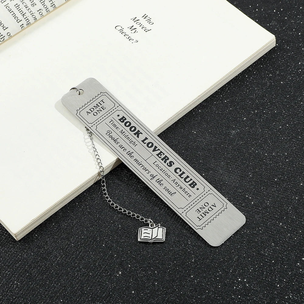 Personalised Bookmarks Stainless Steel Metal Bookmarks Women Men Gifts for Book Lovers Bookworm Book Accessories School Supplies