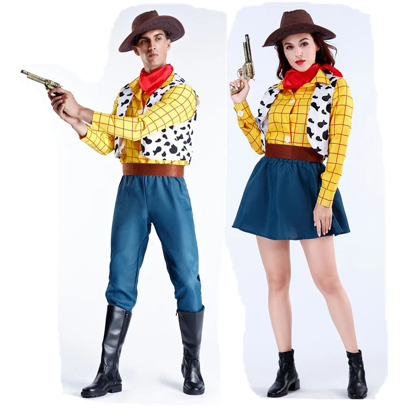 Sheriff Woody Toy Story Cosplay Costume for Adults - Full Set for Halloween and Parties