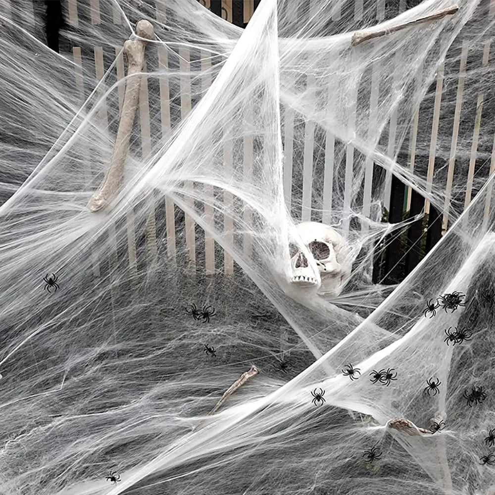 Halloween Artificial Spider Web | Spooky Party & Home Decoration