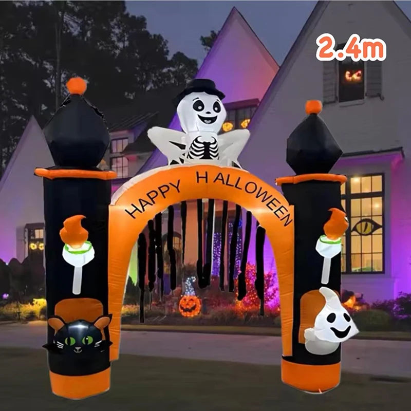 Halloween Blow Up Inflatables | Dead Tree Ghost Pumpkin Owl Grim Reaper for Yard Outdoor Decorations