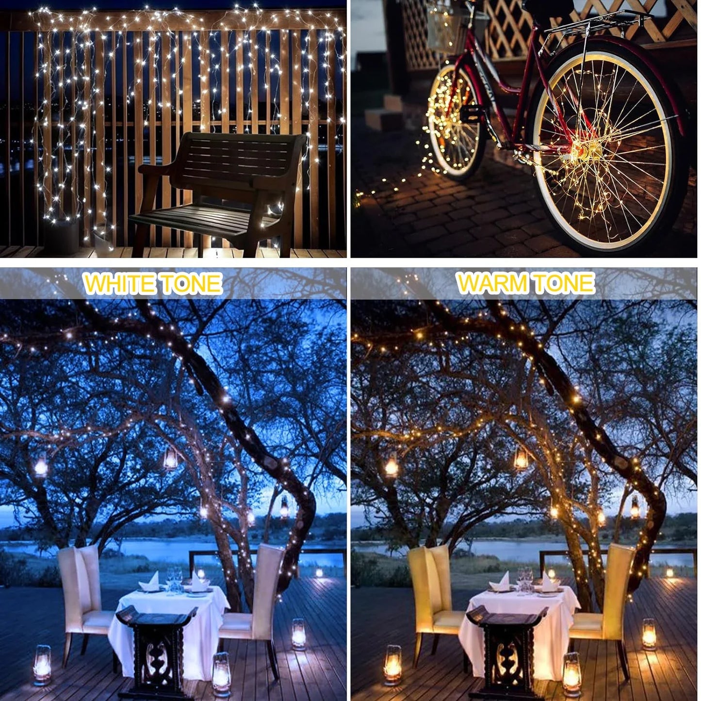 Outdoor LED Solar Fairy String Lights – Perfect for Garden & Holiday Decor