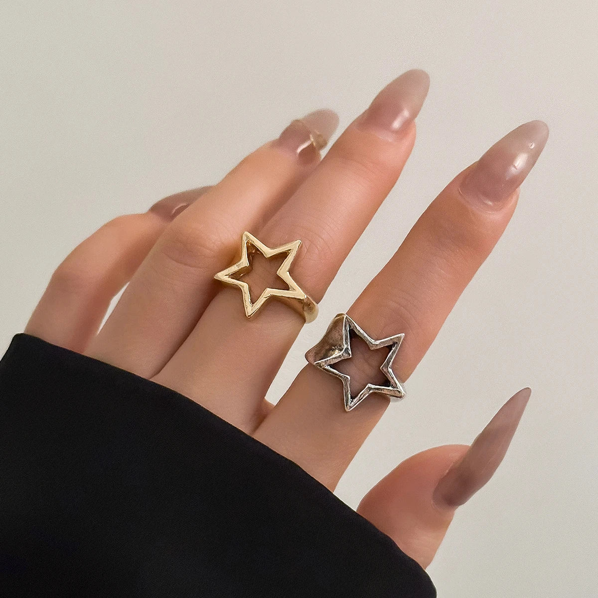 Fashion Statement Star Rings | Vintage Punk Jewelry | Perfect for Parties and Weddings