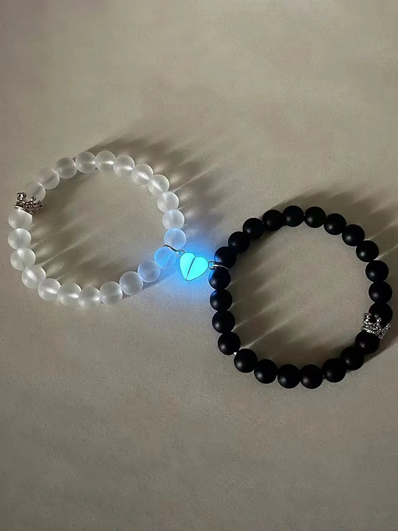 Glow in the Dark Heart Bracelets | Trendy Gift for Him and Her