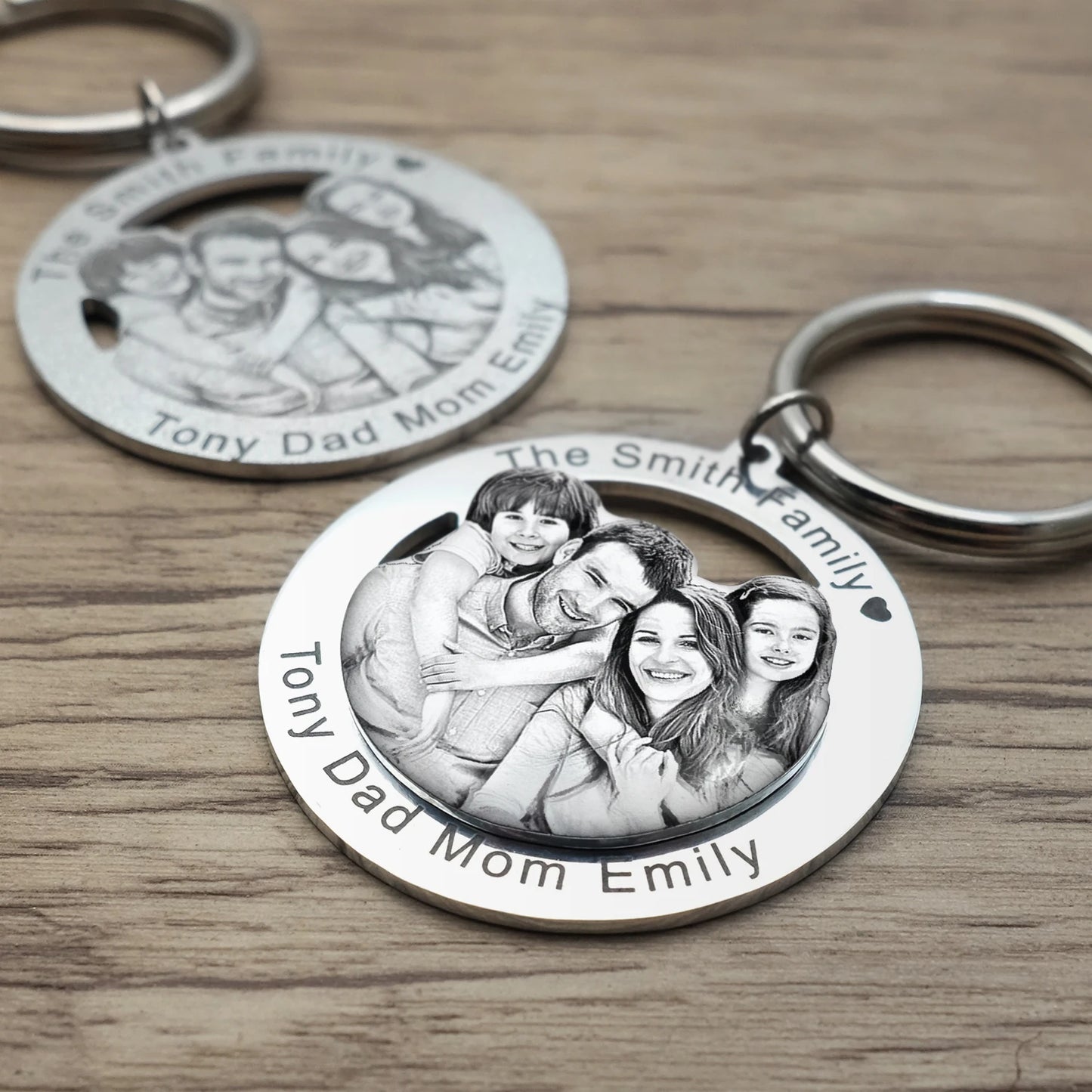 Engraved Photo Keyring | Thoughtful Gift for Loved Ones