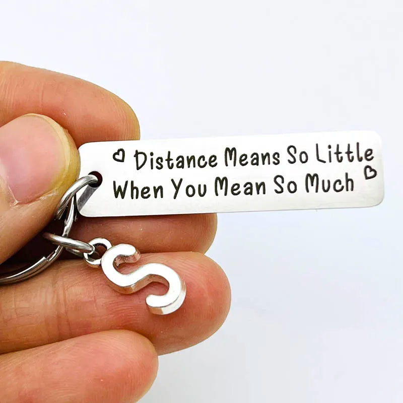 Personalized Couple Keychain | Unique Gift for Long Distance Love