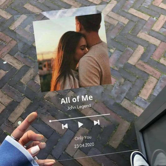 Custom Spotify Code Acrylic Music Board – Personalized Photo Plaque