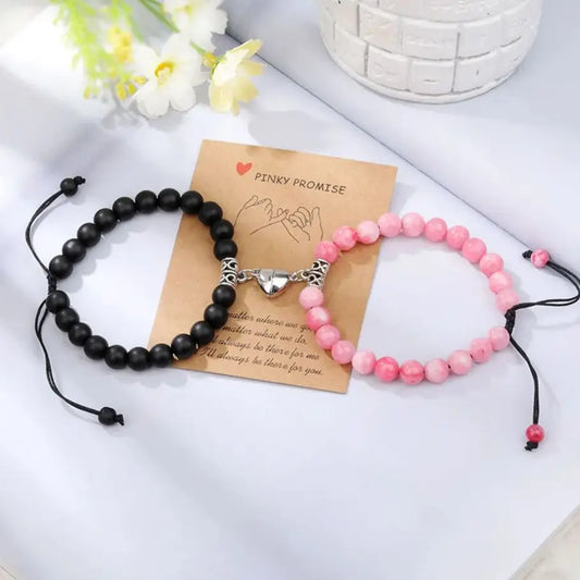 Romantic Natural Stone Couples Matching Bracelets | Perfect Gift for Lovers