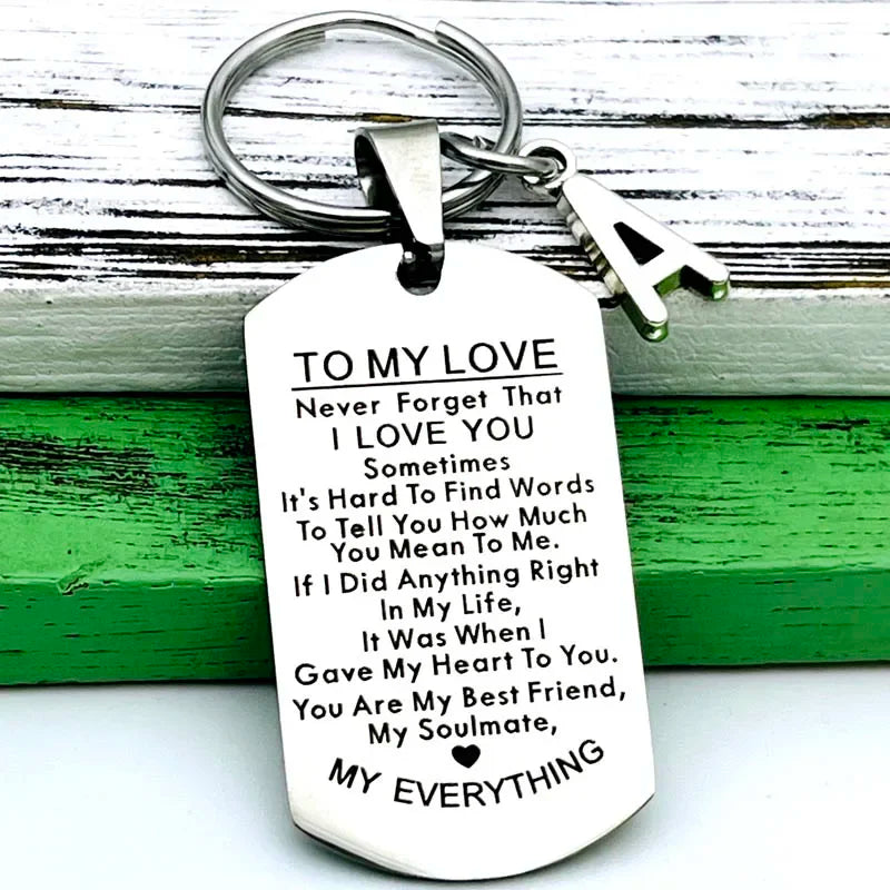 Romantic Keychain Gift for Him and Her | Perfect for Birthdays and Anniversaries